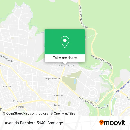 Avenida Recoleta 5640 map