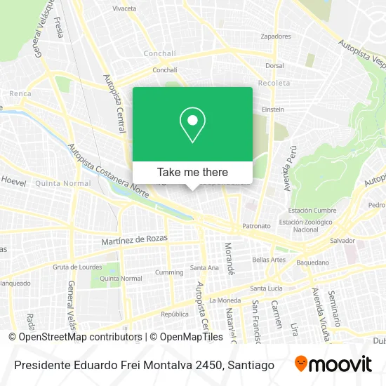 Presidente Eduardo Frei Montalva 2450 map