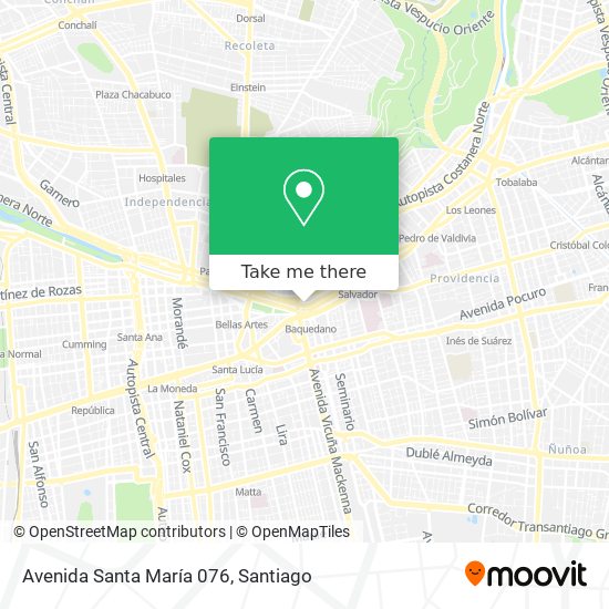 Avenida Santa María 076 map