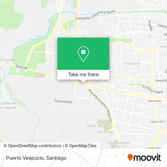 Puerto Vespucio map