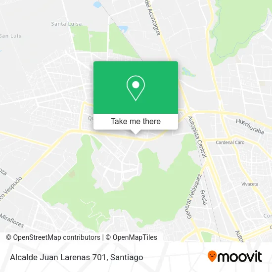 Alcalde Juan Larenas 701 map