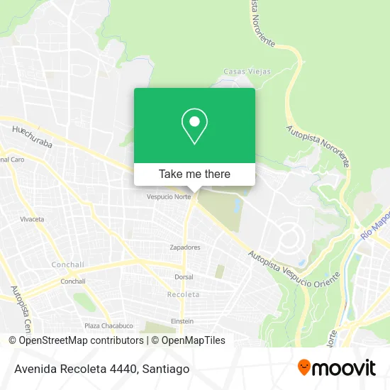 Avenida Recoleta 4440 map