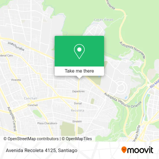 Avenida Recoleta 4125 map