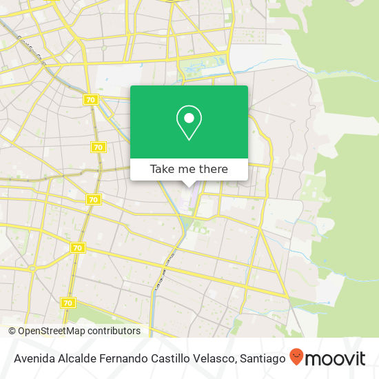 Avenida Alcalde Fernando Castillo Velasco map