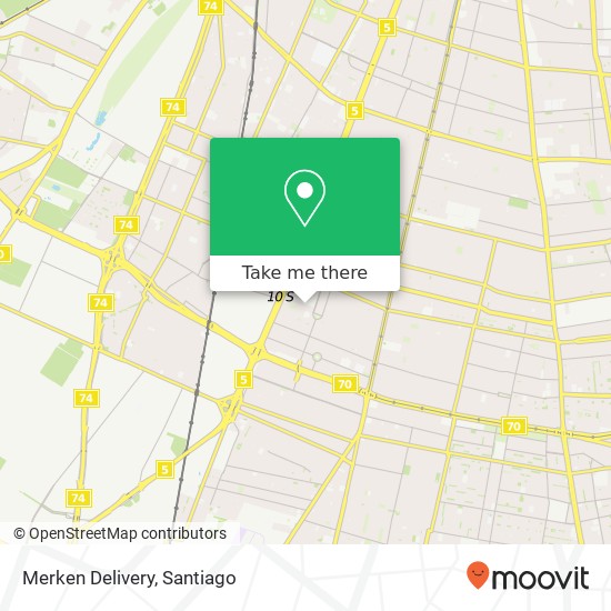 Mapa de Merken Delivery