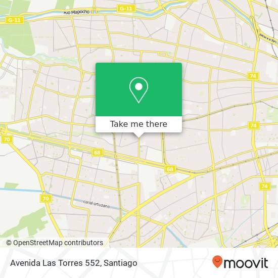 Avenida Las Torres 552 map