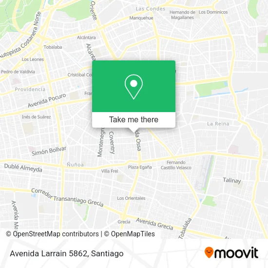 Avenida Larrain 5862 map
