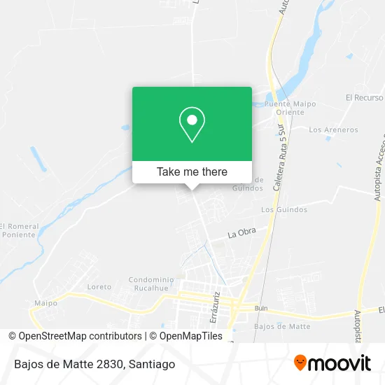 Bajos de Matte 2830 map