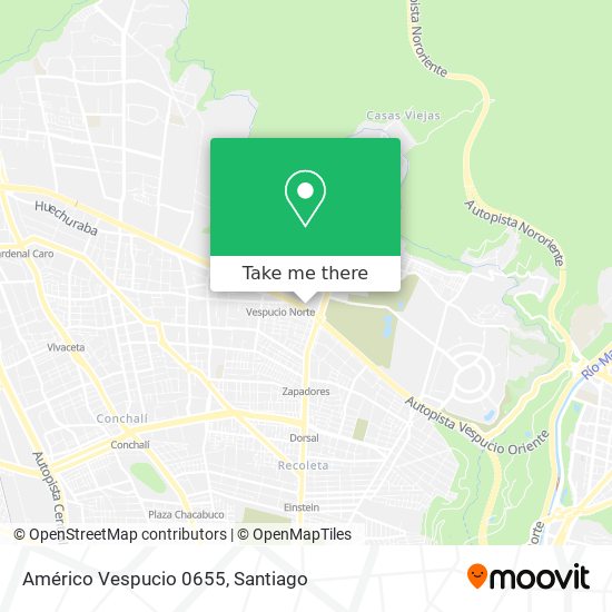 Américo Vespucio 0655 map