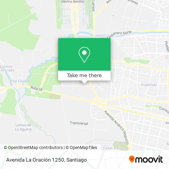 Avenida La Oración 1250 map