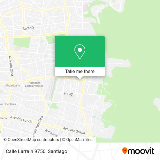 Mapa de Calle Larrain 9750