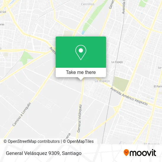General Velásquez 9309 map