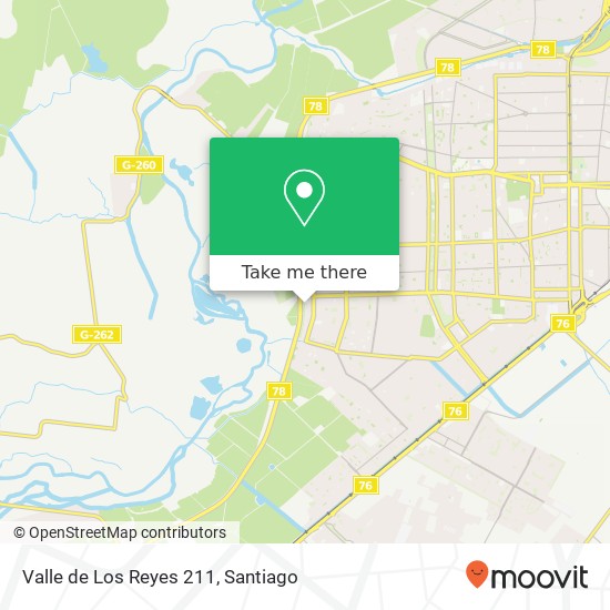 Valle de Los Reyes 211 map
