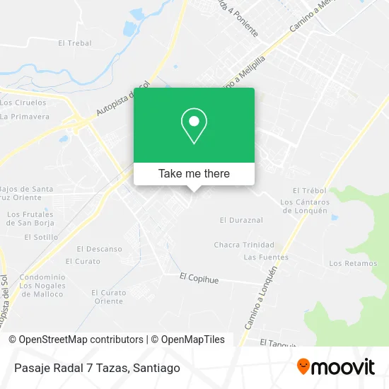 Pasaje Radal 7 Tazas map