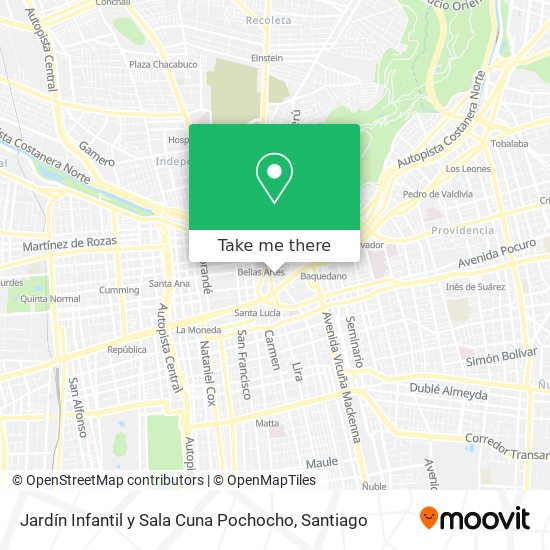Jardín Infantil y Sala Cuna Pochocho map