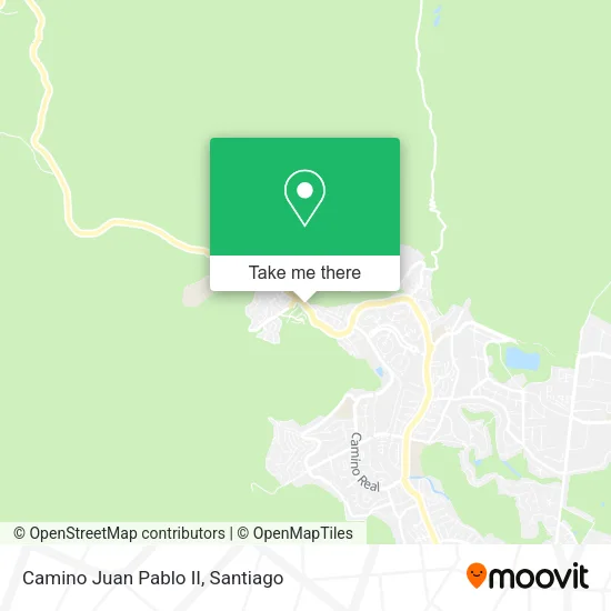Camino Juan Pablo II map