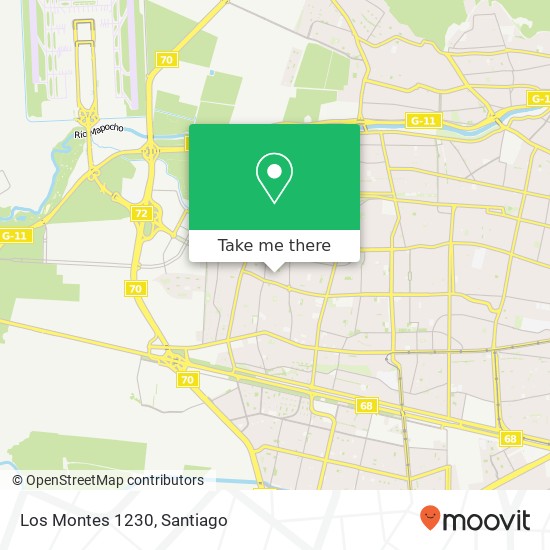 Los Montes 1230 map