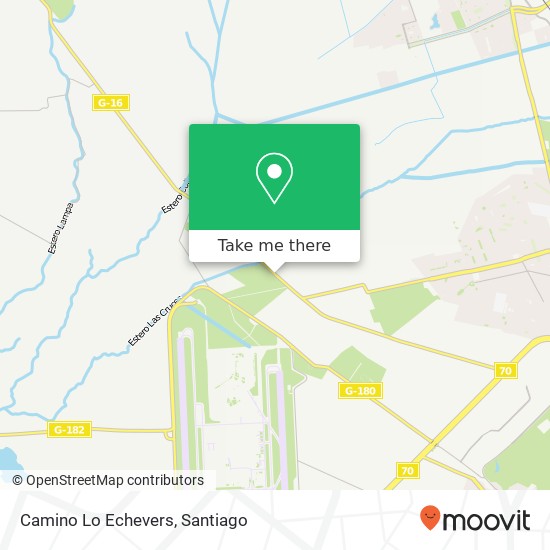 Camino Lo Echevers map