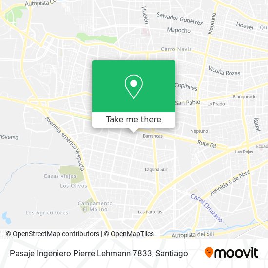 Pasaje Ingeniero Pierre Lehmann 7833 map