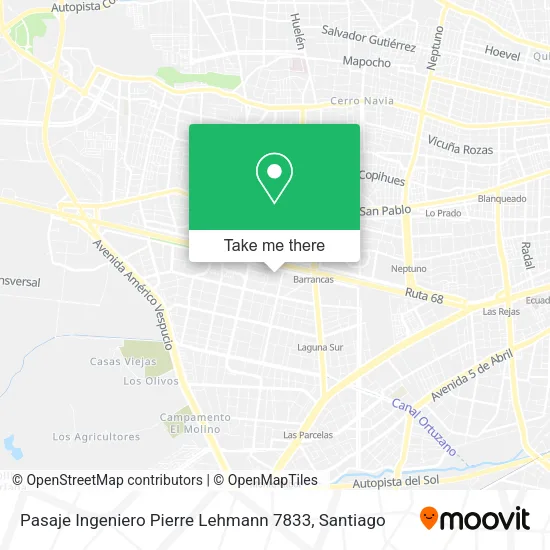 Pasaje Ingeniero Pierre Lehmann 7833 map