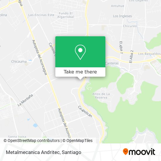 Mapa de Metalmecanica Andritec