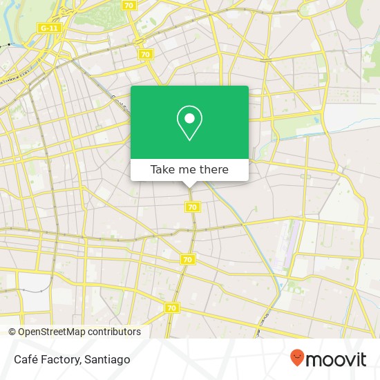 Café Factory map