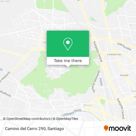Camino del Cerro 290 map