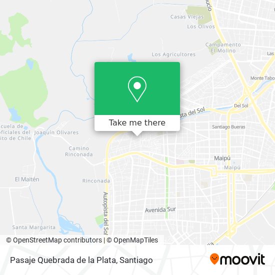Pasaje Quebrada de la Plata map