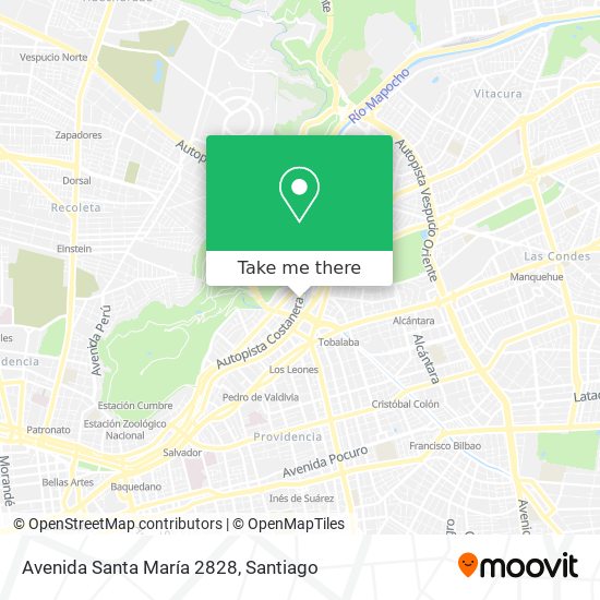 Avenida Santa María 2828 map