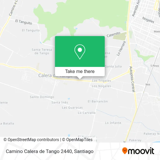 Mapa de Camino Calera de Tango 2440