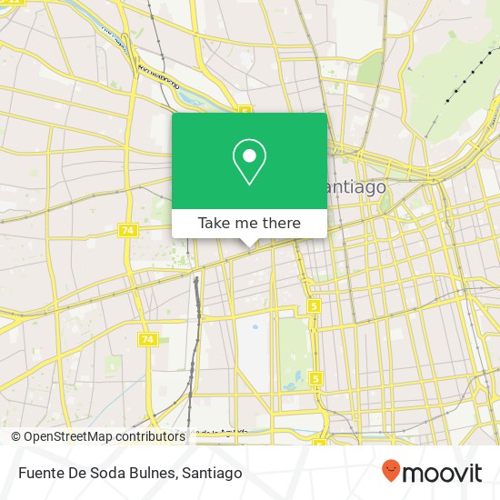 Fuente De Soda Bulnes map