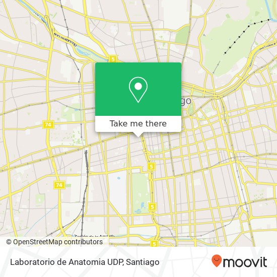 Mapa de Laboratorio de Anatomia UDP