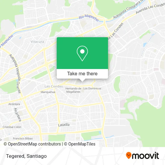 Tegered map