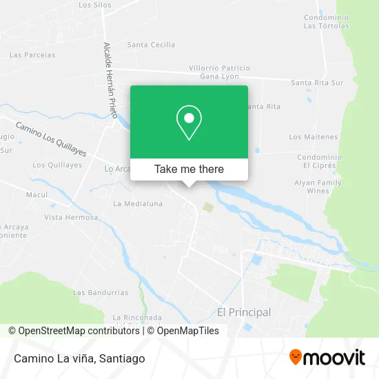 Mapa de Camino La viña