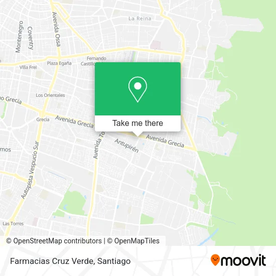 Farmacias Cruz Verde map