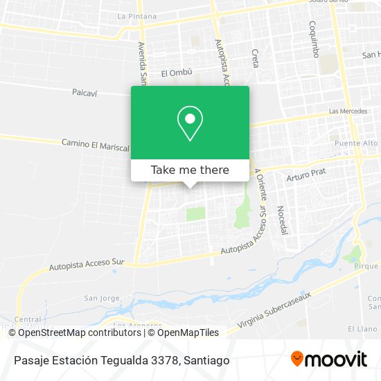 Pasaje Estación Tegualda 3378 map