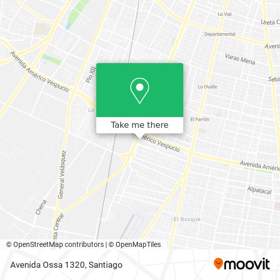 Avenida Ossa 1320 map