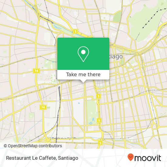 Restaurant Le Caffete map