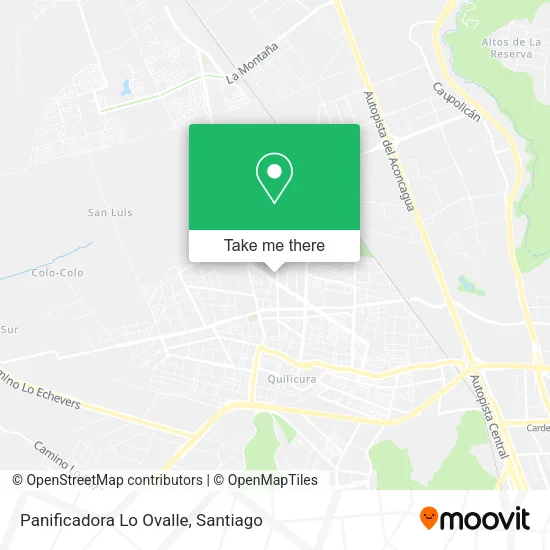 Panificadora Lo Ovalle map