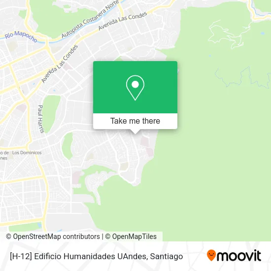 [H-12] Edificio Humanidades UAndes map