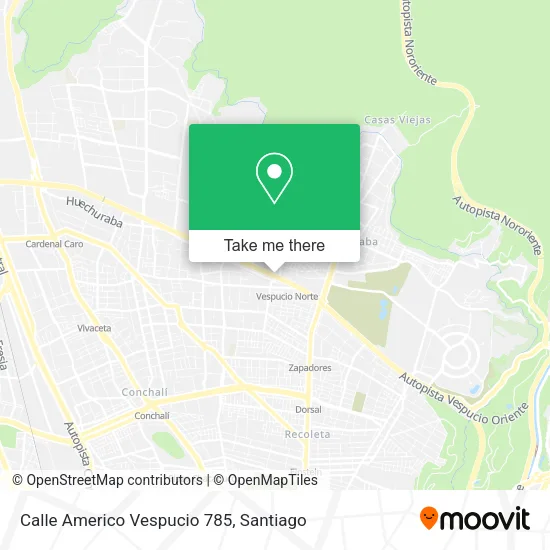 Calle Americo Vespucio 785 map