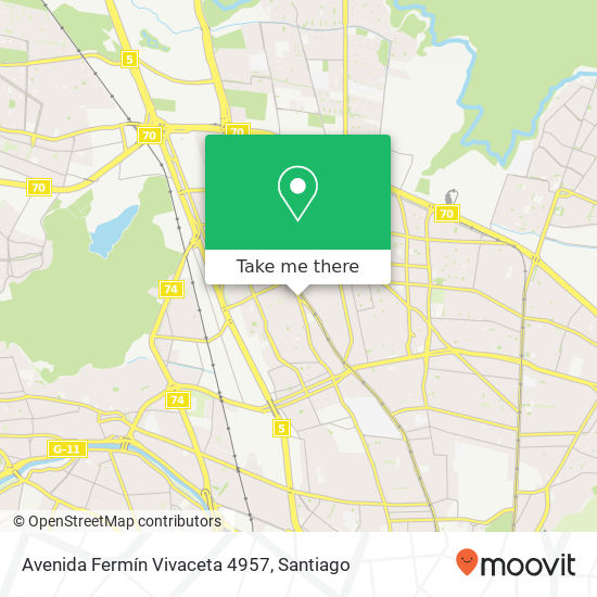 Avenida Fermín Vivaceta 4957 map