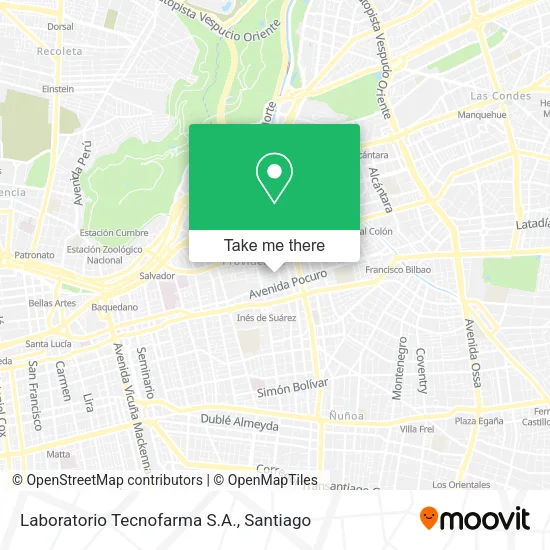 Laboratorio Tecnofarma S.A. map