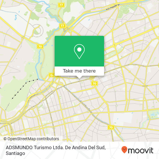 ADSMUNDO Turismo Ltda. De Andina Del Sud map