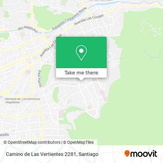 Mapa de Camino de Las Vertientes 2281