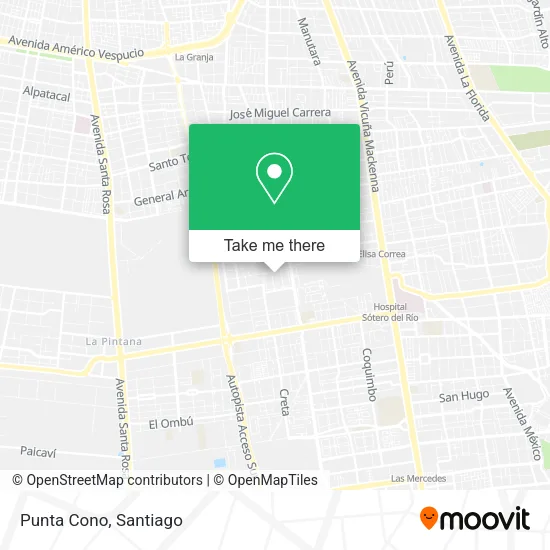 Mapa de Punta Cono