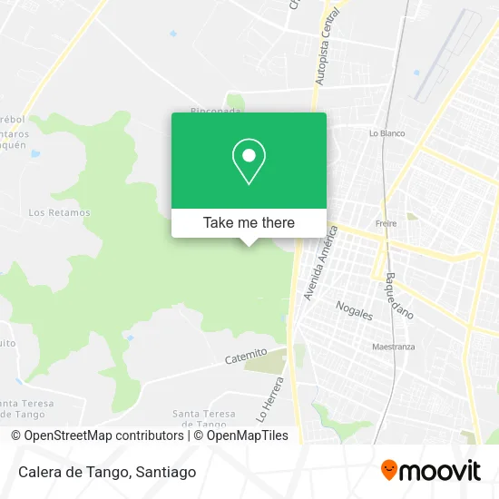 Calera de Tango map