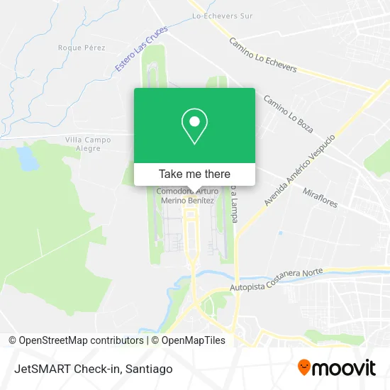 JetSMART Check-in map