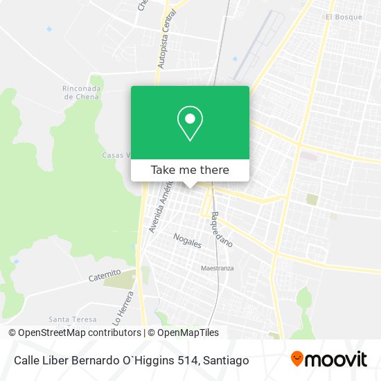 Calle Liber Bernardo O`Higgins 514 map