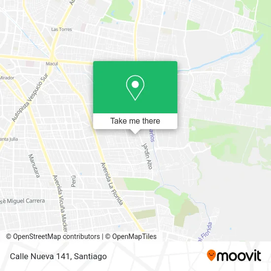 Mapa de Calle Nueva 141